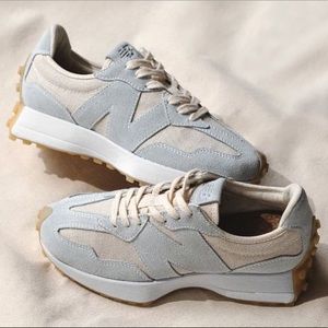 New Balance 327 “Undyed” Size 7.5W Beige/Grey NEW